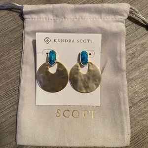 Deena Gold Drop Bronze Veined Turquoise Magnesite